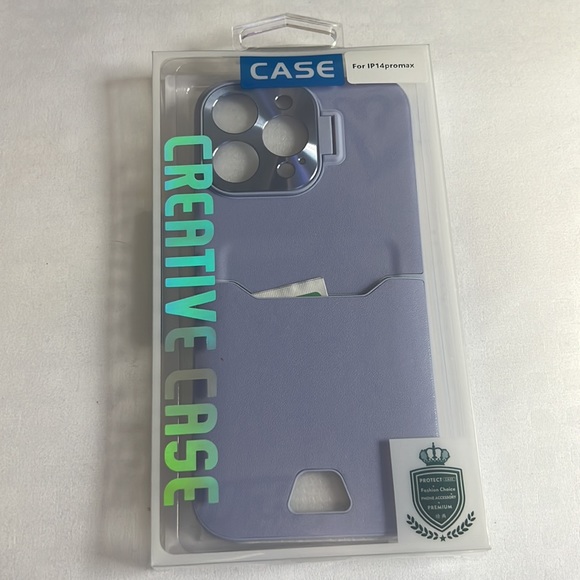 HPHRE for iPhone 14 Pro Max Case with Card Holder and Metal Stand, - Picture 4 of 4